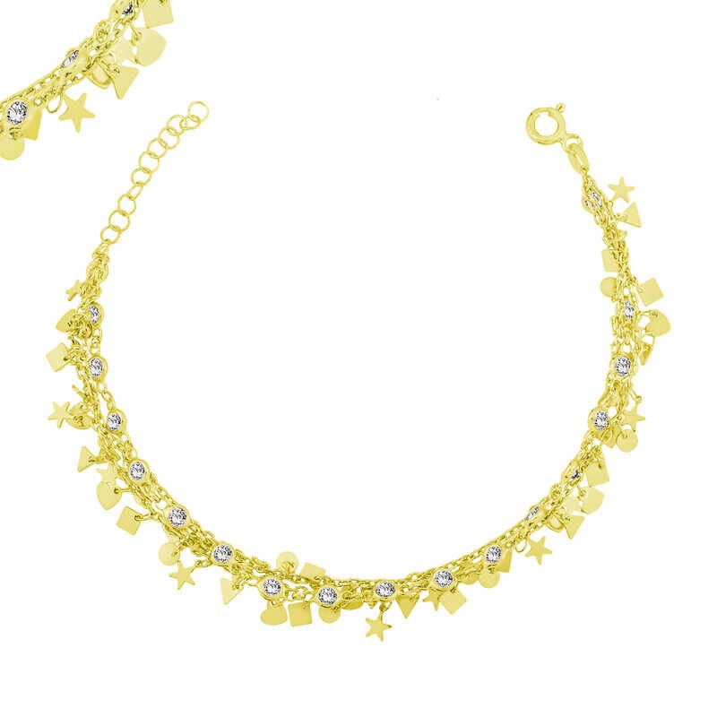 Silver Gold Lucky Women's Bracelet