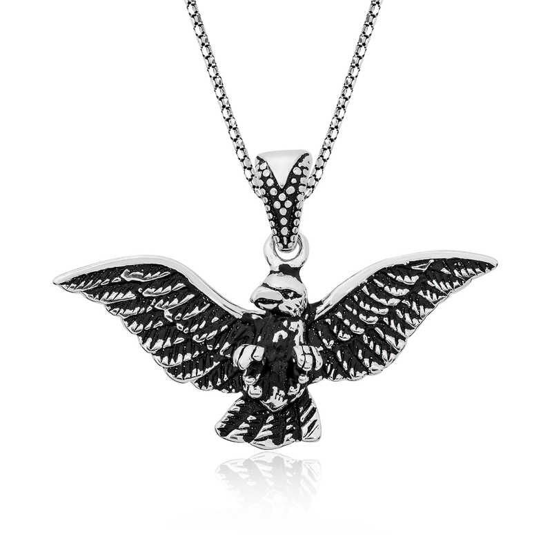 Silver Eagle Men's Necklace