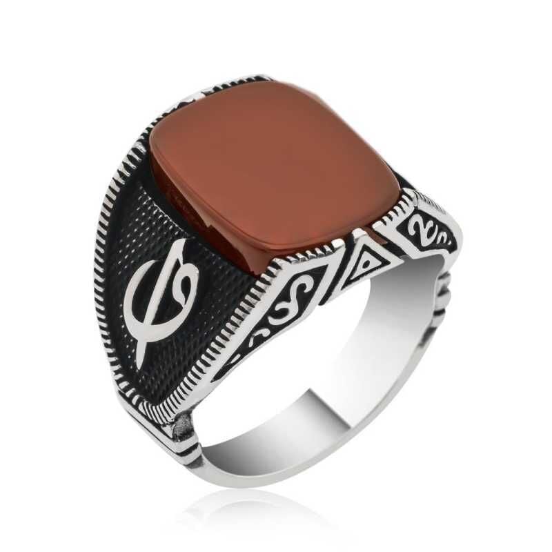 Silver Elif Vav Men's Ring
