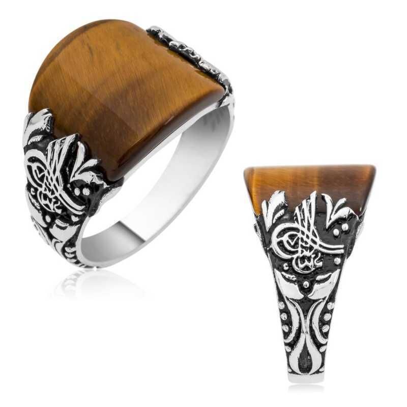 Silver Tughra Men's Ring