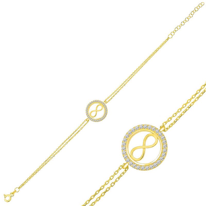 Silver Gold Infinity Women's Bracelet