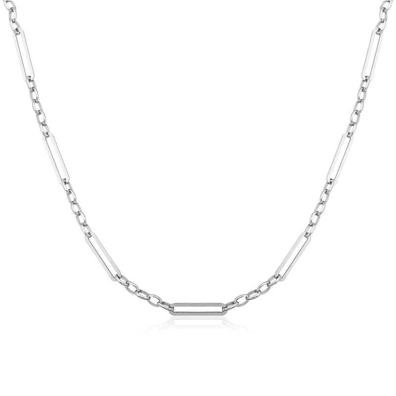 Gümüş 5+1 Halka Zincir