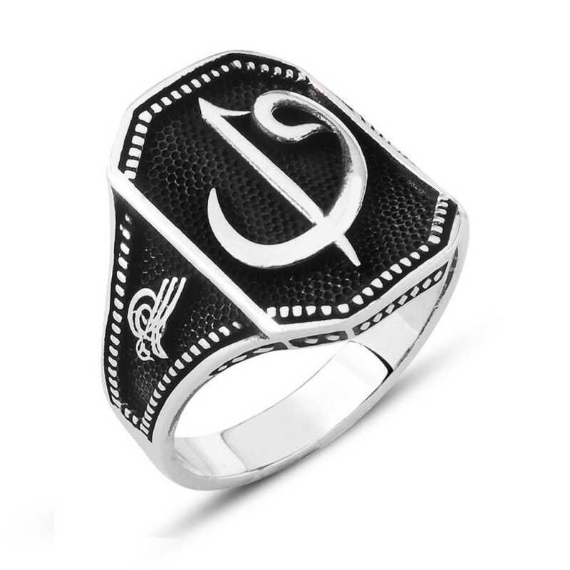 Silver Elif Vav Men's Ring