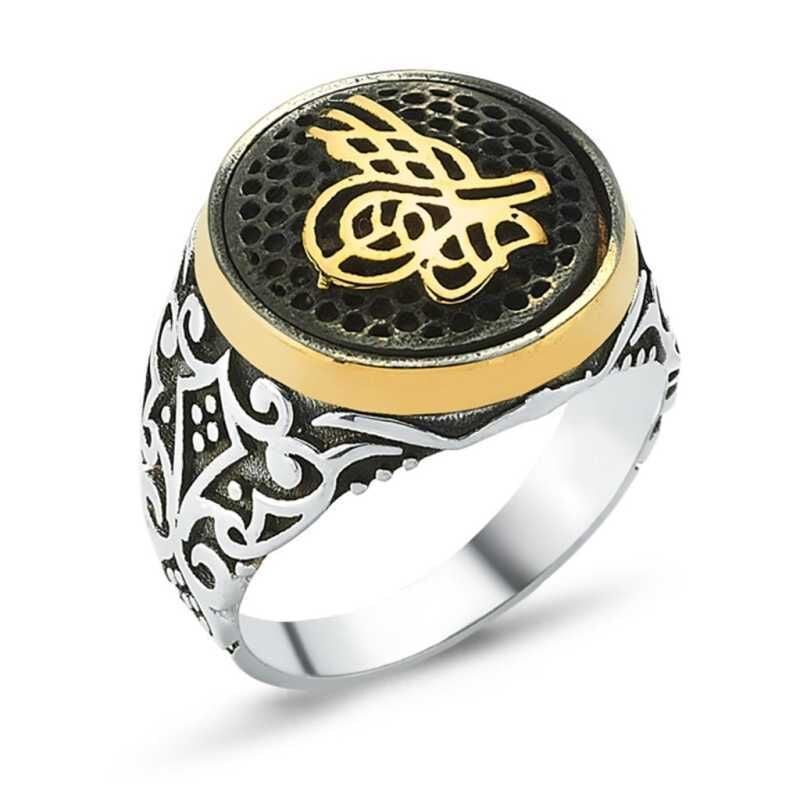 Silver Tughra Men's Ring