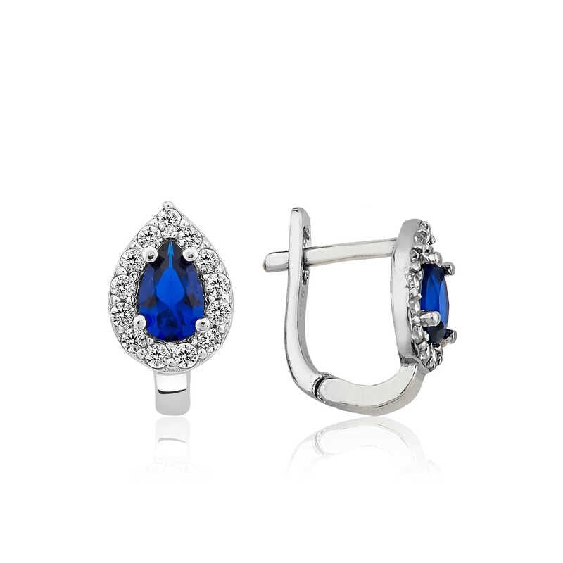 Silver Drop J Women's Earrings