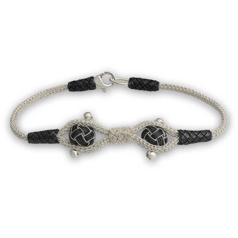 Pulsera tejida Kazaziye de plata