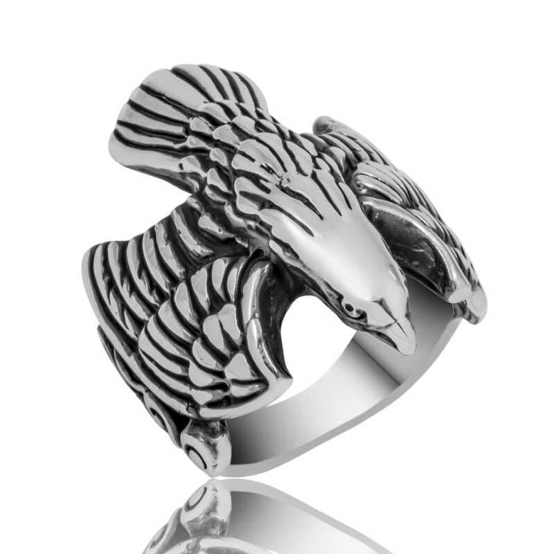 Silver Eagle Men's Ring