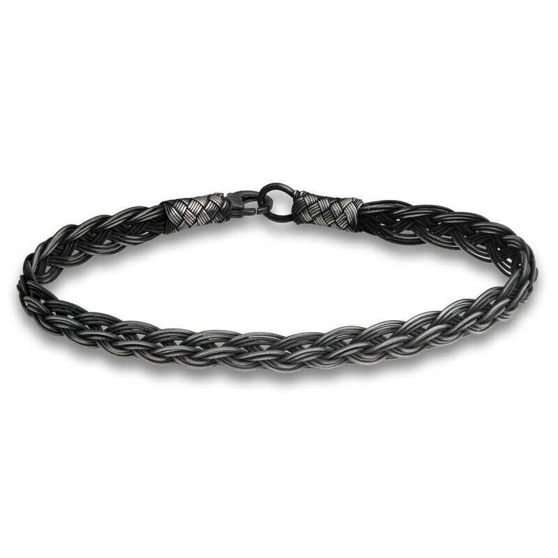 Pulsera tejida Kazaziye de plata