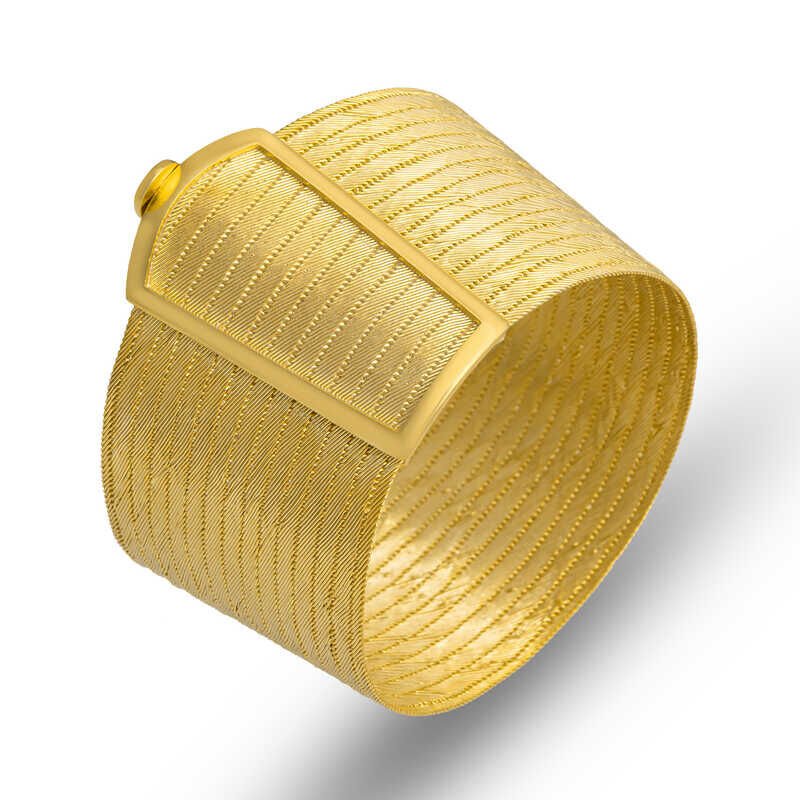 Silver Gold Trabzon Wicker Women's Bracelet