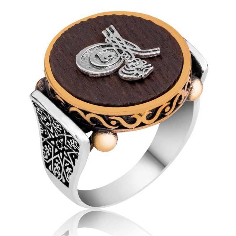 Silver Tughra Kuka Men's Ring