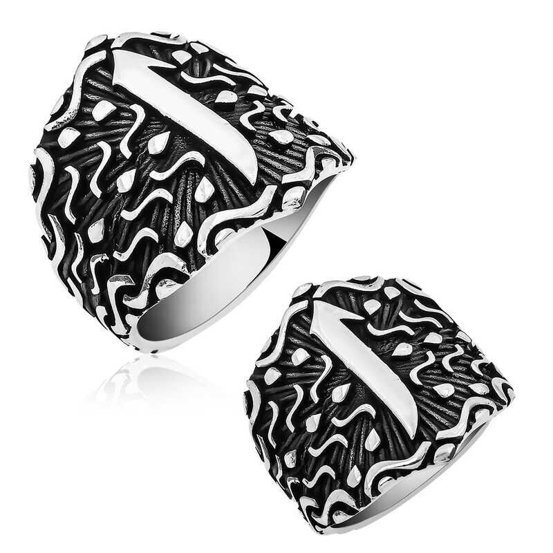 Silver Elif Men's Ring