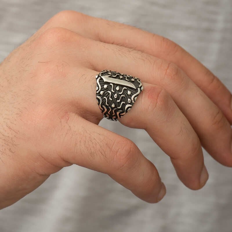 Silver Elif Men's Ring