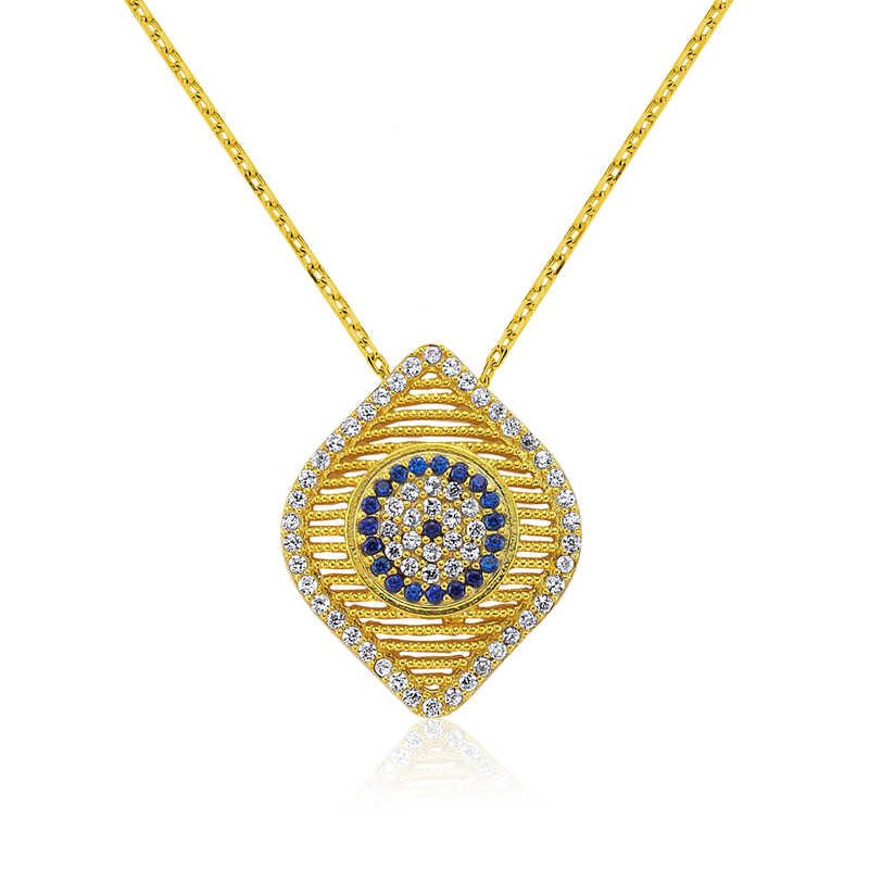 Silver Evil Eye Women's Necklace