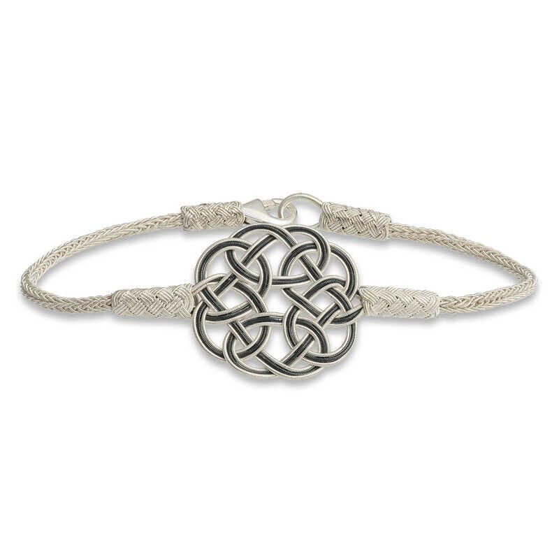 Pulsera tejida Kazaziye de plata
