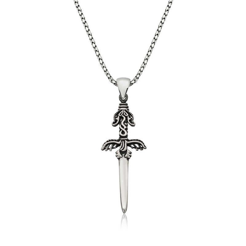 Silver Sword Men's Necklace