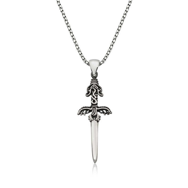 Silver Sword Men's Necklace