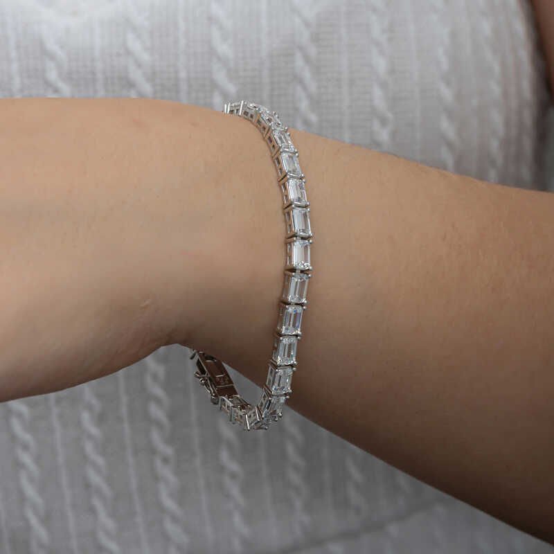 Silver White Stone Waterway Women's Bracelet