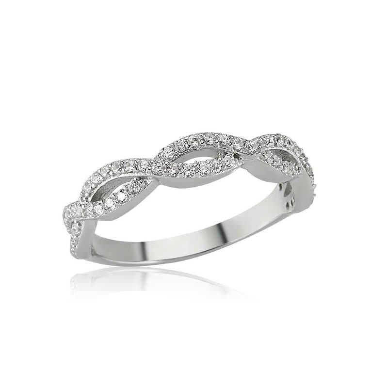 Silver Sequential Infinity Women's Ring