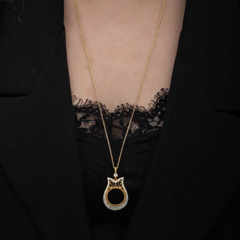 Silver Gold Plated Quarter Gold Wearable Women's Necklace