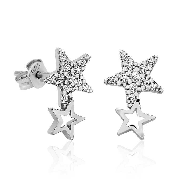 Silver Shooting Star Women's Earrings