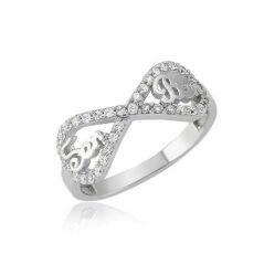 Silver You Me Eternity Women's Ring