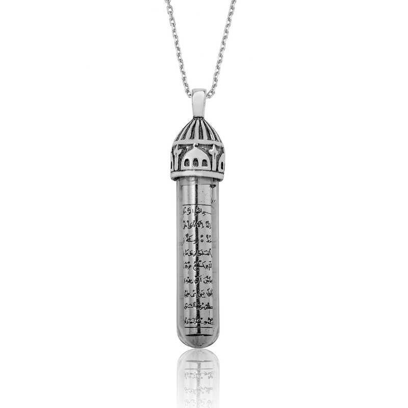 Silver Minaret Cevsen Prayer Necklace