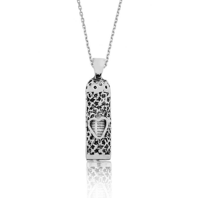 Silver Heart Cevsen Prayer Necklace
