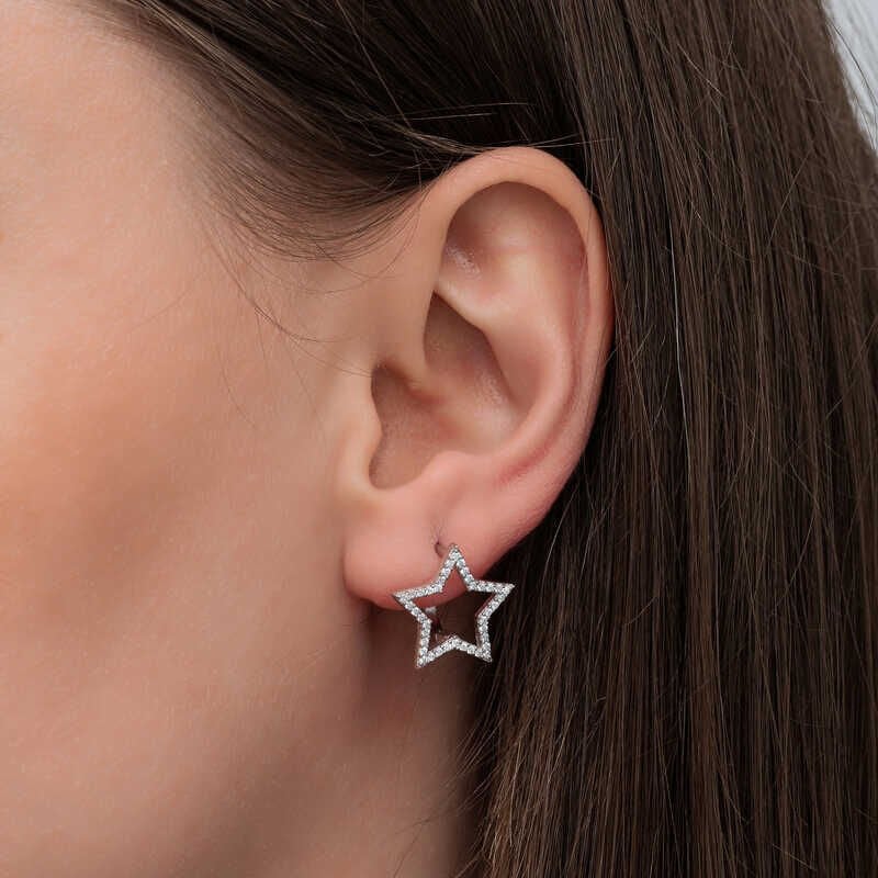 Silver Star Women's Earrings