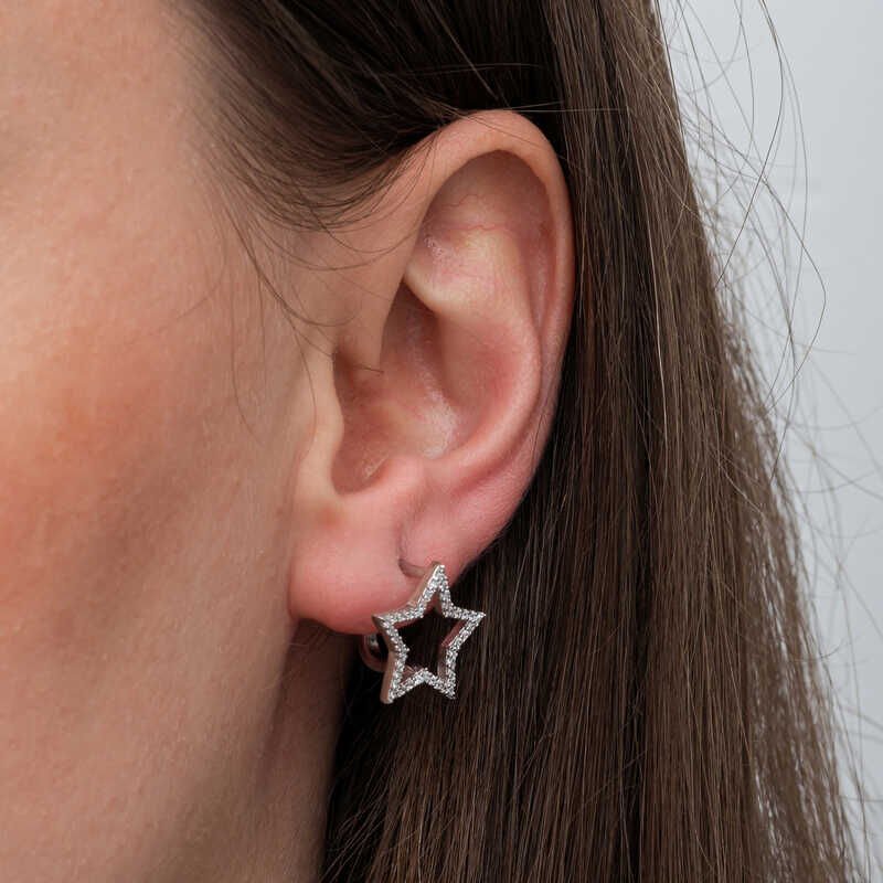 Silver Star Women's Earrings