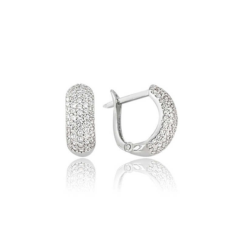 Silver Full Circle Earring