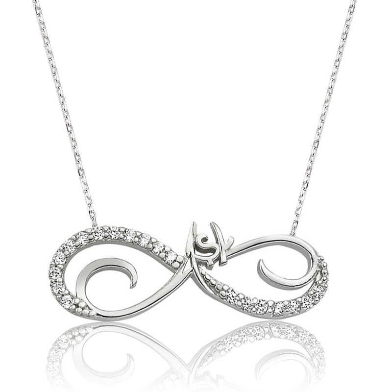 Silver Infinite Love Women's Necklace
