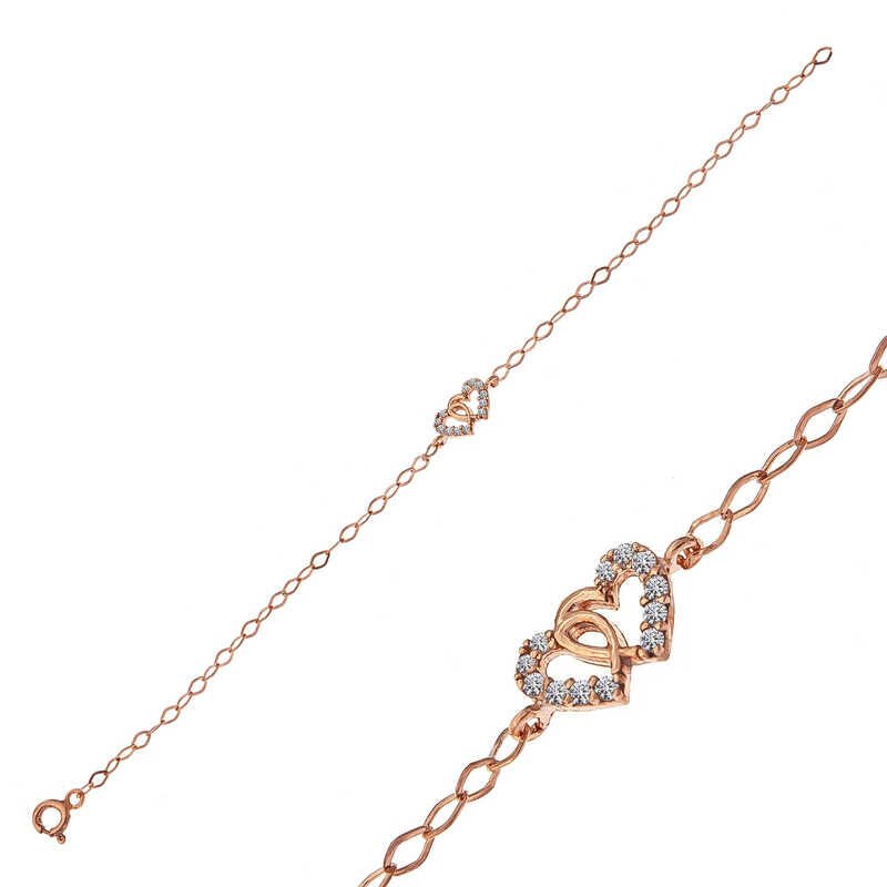 Silver Rose United Hearts Women's Bracelet