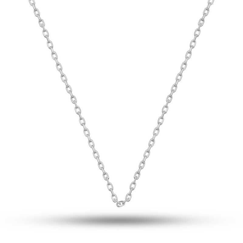 Gümüş 0.30 Mikron 45 Cm Forse Kadın Zincir