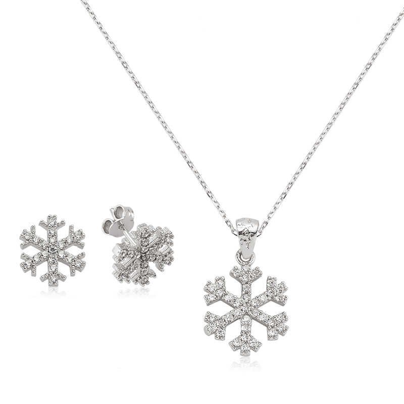 Silver Snowflake Ladies Set
