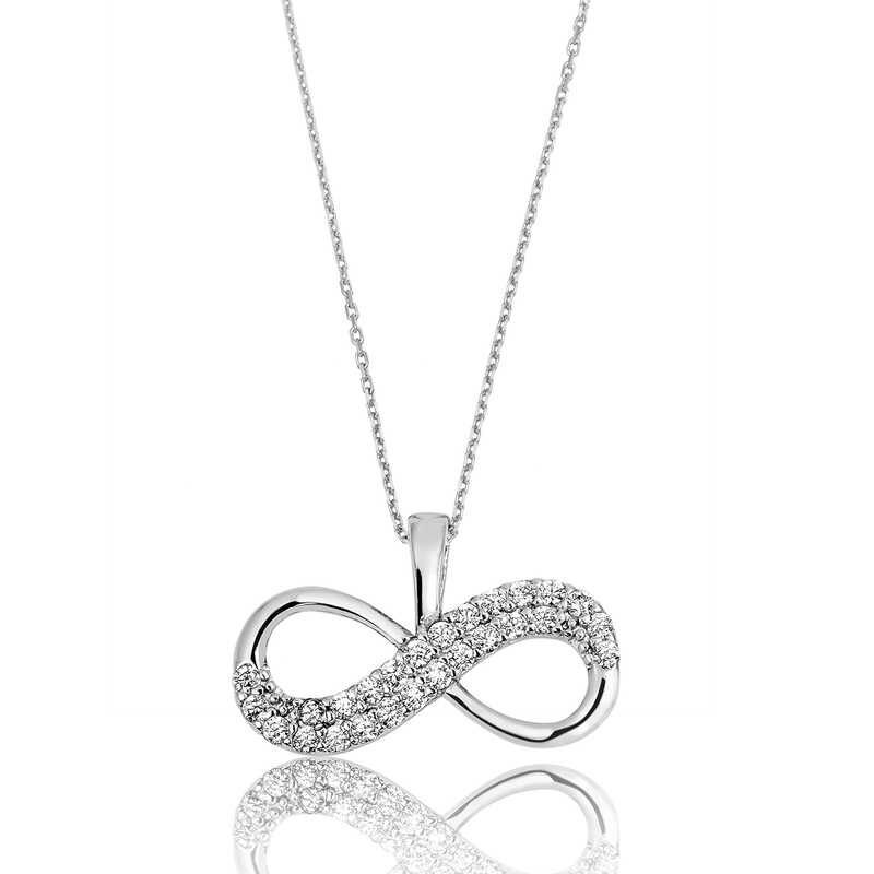 Silver Infinity Women's Necklace