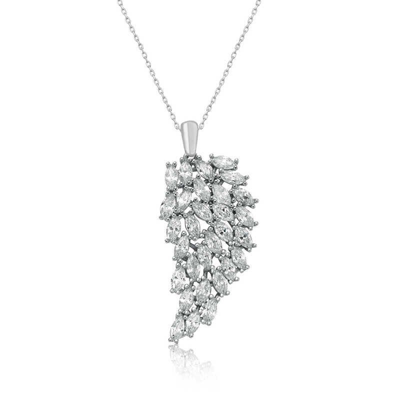 Silver Angel Wing Women's Necklace