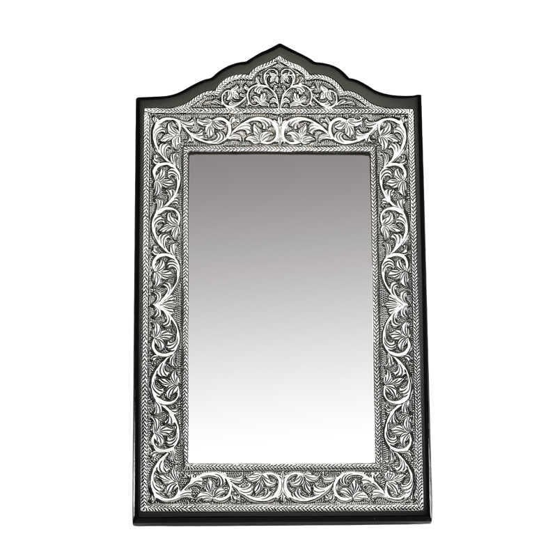 Leaf Patterned Table Mirror