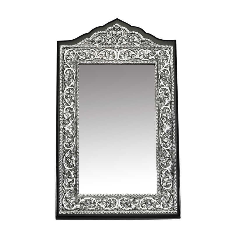 Leaf Patterned Table Mirror