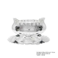 Silver Boller with Lily Motif