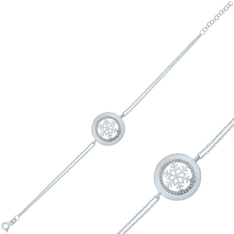 Silver Snowflake Women's Bracelet
