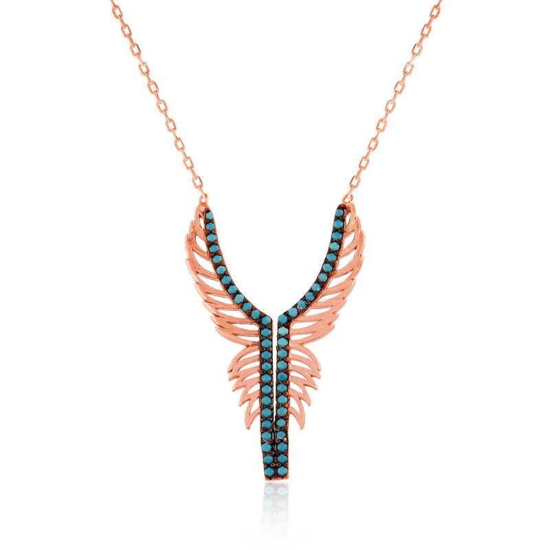 Silver Angel Wing Women's Necklace