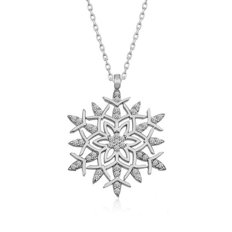 Silver Snowflake Necklace