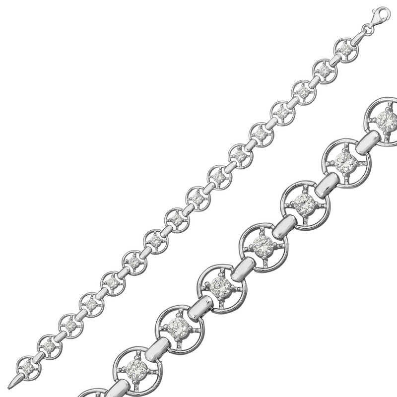 Silver Round Waterway Women's Bracelet
