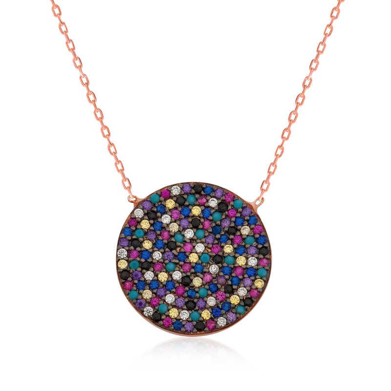 Silver Color Stone Women's Necklace