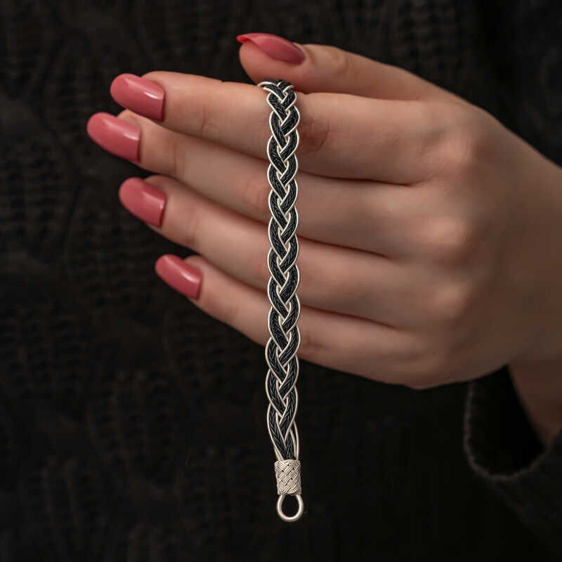 Silver Kazaziye Knit Bracelet