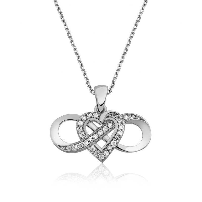 Silver Infinite Love Women's Necklace