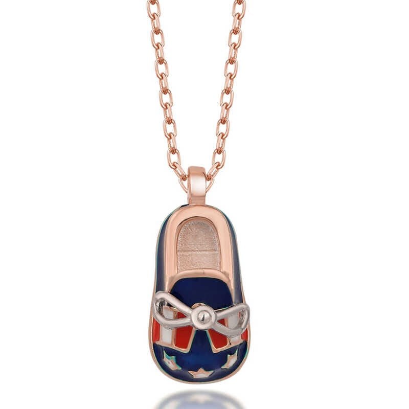 Silver Rose Boy's Shoes Women's Necklace
