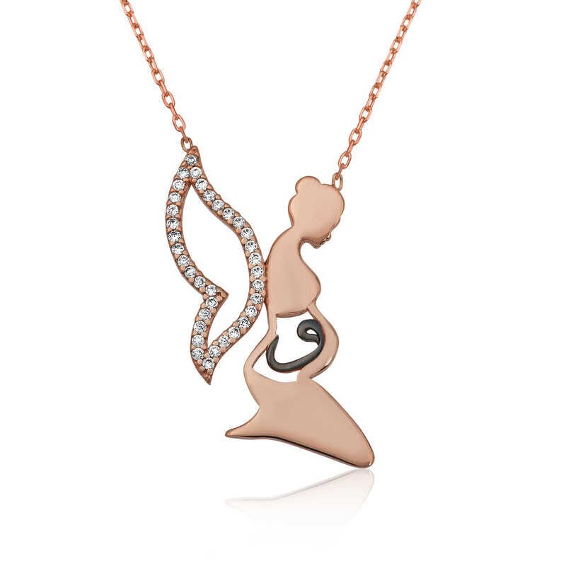 Silver Mother Vav Necklace