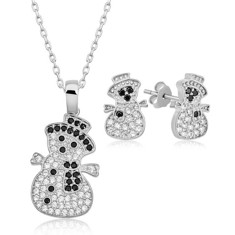 Silver Snowman Women Set
