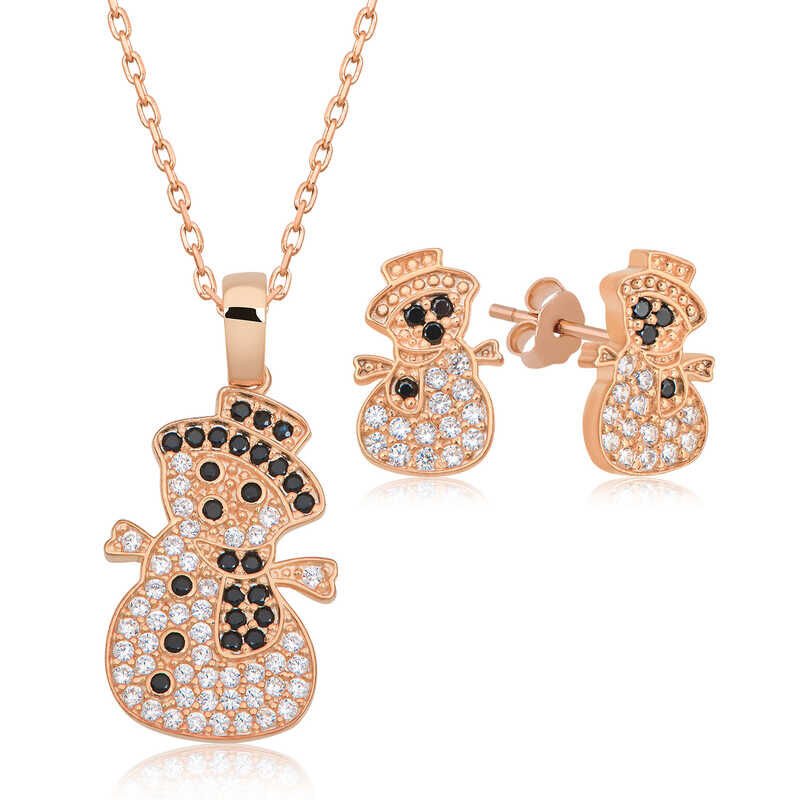 Silver Snowman Women Set